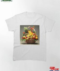 Basket With Fruits Classic T Shirt Sweatshirt Hoodie 1