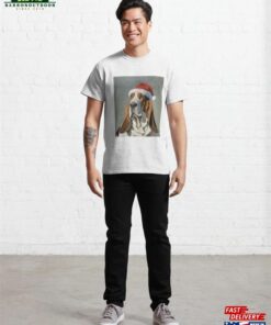 Basset Hound In A Santa Hat Classic T-Shirt Hoodie 2 Basset Hound In A Santa Hat Classic T Shirt Hoodie 3