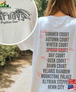Bat Boys Prythian Tour Distressed Bookish Band Tee Acotar Merch Rhysand Bookworm Enemies To Lovers Reading Lover Shirt T-Shirt Classic