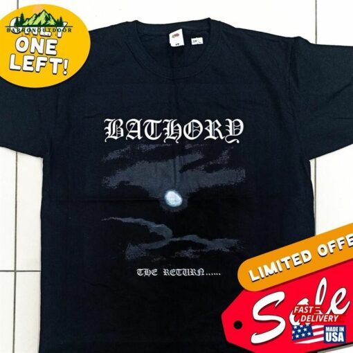 Bathory The Return Sale! Size L B30 T-Shirt Cotton Men’s All Sizes S Hoodie Sweatshirt