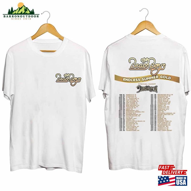 Beach Boys Endless Summer Gold 2024 Tour Shirt Band Fan Hoodie Unisex Beach Boys Endless Summer Gold 2024 Tour Shirt Band Fan Hoodie Unisex