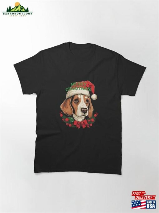 Beagle Merry Christmas 2023 Classic T-Shirt Hoodie