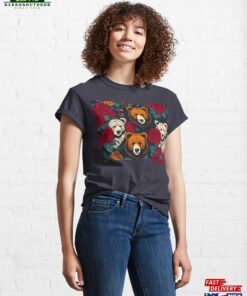 Bears And Roses Red Flowers Classic T-Shirt Bears And Roses Red Flowers Classic T-Shirt