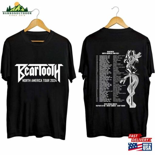 Beartooth North American Tour 2024 Shirt Concert Hoodie Classic