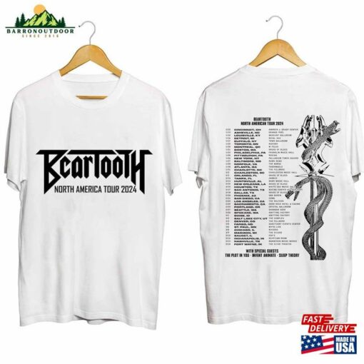 Beartooth North American Tour 2024 Shirt Concert Hoodie Classic