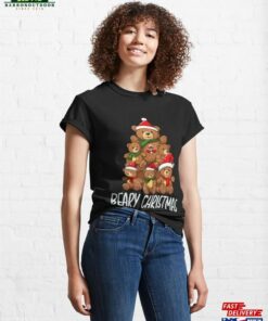 Beary Christmas Bear Tree Funny Family Xmas Hat Classic T-Shirt Unisex