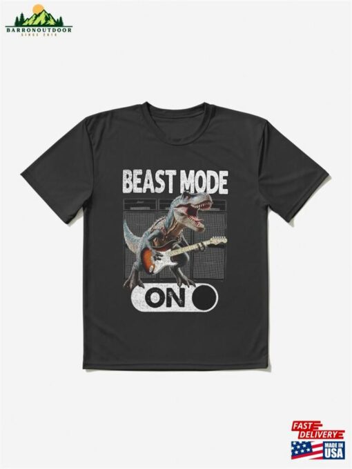 Beast Mode On Dinosaur Guitar Active T-Shirt Hoodie Sweatshirt