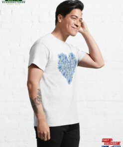 Beautiful Blue Vintage Flowers Classic T-Shirt Unisex Hoodie 3 Beautiful Blue Vintage Flowers Classic T Shirt Unisex Hoodie 4