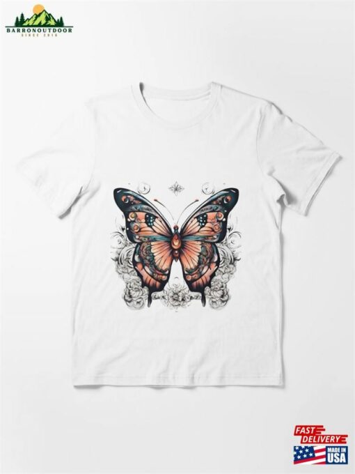 Beautiful Butterfly With Abstract Elements Essential T-Shirt Sweatshirt