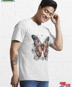 Beautiful Butterfly With Abstract Elements Essential T Shirt Sweatshirt Hoodie 3