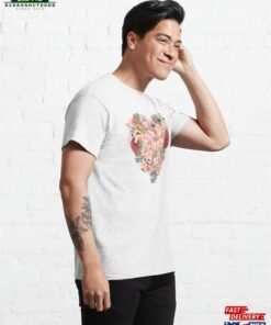 Beautiful Pink Vintage Flowers Classic T Shirt Hoodie 4