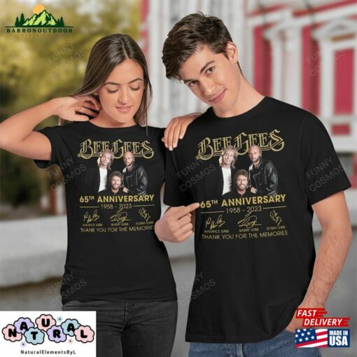 Bee Gees Gold 65 Years 1958 2023 Signaturest-Shirt Shirt Unisex Hoodie