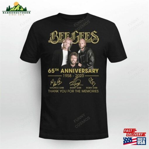 Bee Gees Gold 65 Years 1958 2023 Signaturest-Shirt Shirt Unisex Hoodie