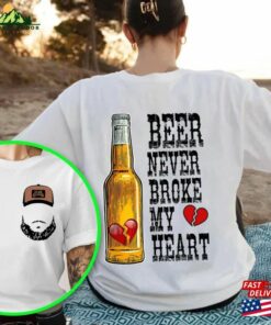 Beer Never Broke My Heart T Shirt Luke Combs Concer Sweatshirt Hoodie Unisex 1