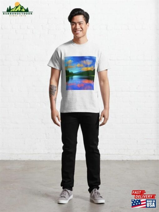 Bend Oregon In An Oil Painting Style Design Classic T-Shirt