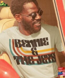 Bennie And The Jets Striped Retro Style Clothing T-Shirt Trendy Graphic Tee Vintage Aesthetic Sweatshirt Bennie And The Jets Striped Retro Style Clothing T-Shirt Trendy Graphic Tee Vintage Aesthetic Sweatshirt