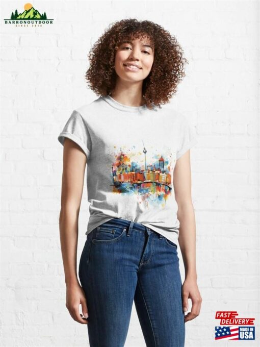 Berlin’s Watercolor Whimsy Classic T-Shirt Unisex