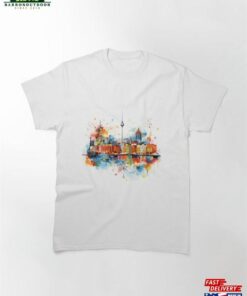 Berlins Watercolor Whimsy Classic T Shirt Unisex 2