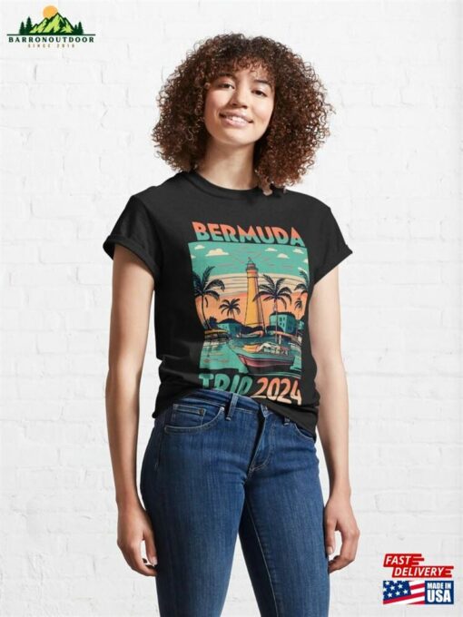 Bermuda Trip 2024 Vacation Tropical Island Classic T-Shirt Hoodie Unisex