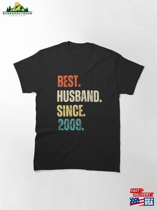 Best Husband Since 2009 13Th Wedding Anniversary Classic T-Shirt Unisex