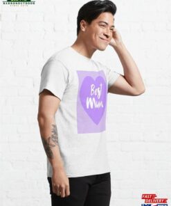 Best Mum Purple Love Hearts Classic T Shirt Hoodie 4