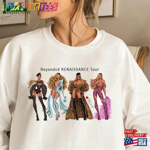 Beyonce Paint Renaissance Graphic T-Shirt Vintage Tour Tee Concert Merch Shirt Unisex Sweatshirt