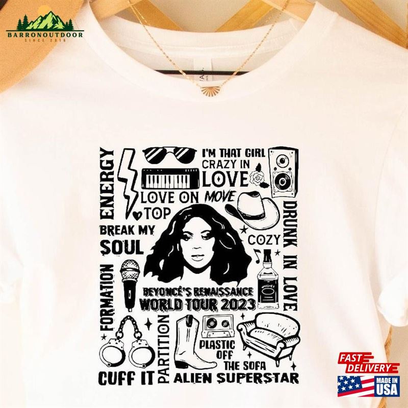 Beyonce Renaissance Tour 2023 T-Shirt Two Sides Shirt Merch Hoodie Classic Beyonce Renaissance Tour 2023 T-Shirt Two Sides Shirt Merch Hoodie Classic