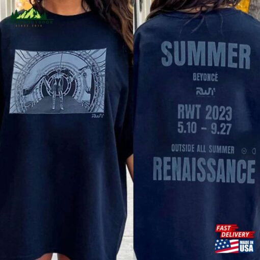 Beyonce Renaissance Tour 2023 T-Shirt Two Sides Shirt Merch Unisex