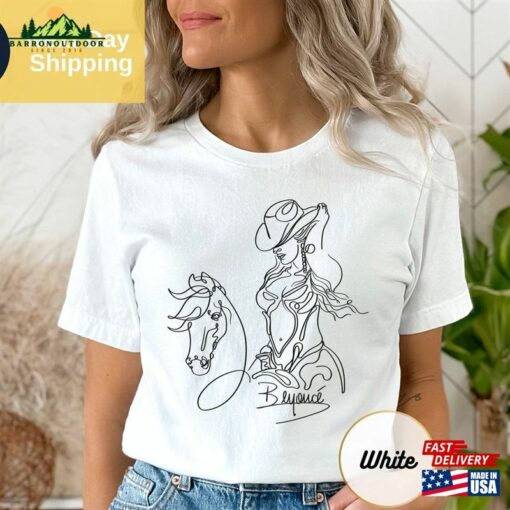 Beyonce Renaissance Tour 2023 T-Shirt World Shirt Line Art With Signature Classic Hoodie