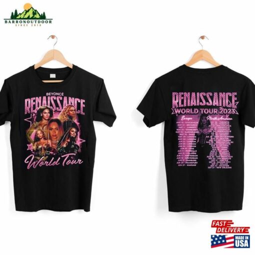 Beyonce Renaissance World Tour 2023 2Sides Shirt Vintage Music T-Shirt Merch Hoodie