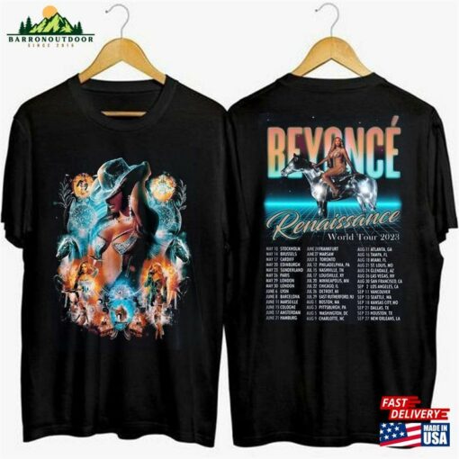 Beyonce Renaissance World Tour 2023 Two Sides Shirt Vintage Music T-Shirt Merch Hoodie Unisex