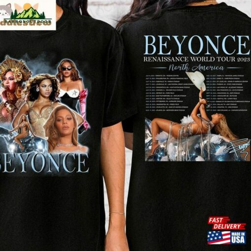 Beyonce Tour Trendy Shirt Renaissance World Unisex Hoodie Tee Tops Vintage T-Shirt Classic