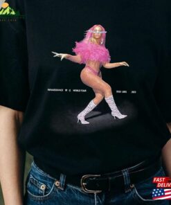 Beyonce Year Of Renaissance World Tour Blacktshirt 2Side 2023 Tshirt V6 Retro Renaissance90s Vintage Unisex T-Shirt
