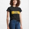 Bicycle And Cycling Silhouette Italian Flag On A Yellow Sun Band T-Shirt Classic