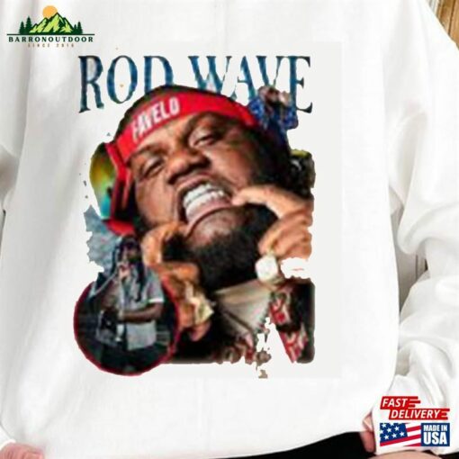 Big Face Rod Wave T-Shirt Hoodie Sweatshirt Nostalgia Tour Shirt Trendy Classic