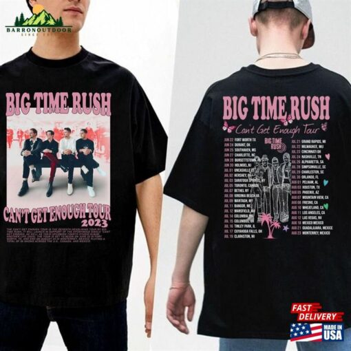 Big Time Rush Can’t Get Enough Tour 2023 Shirt Groovy Unisex T-Shirt