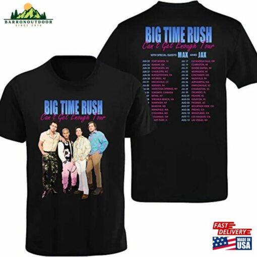 Big Time Rush Can’t Get Enough Tour 2023 T-Shirt Gift For Music Fans Hoodie Classic