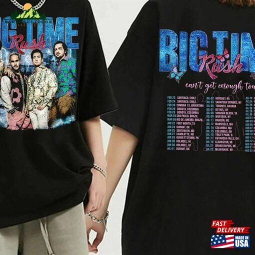 Big Time Rush Music Shirt Merch Vintage Can’t Get Enough Tour 2023 Tee Classic Unisex