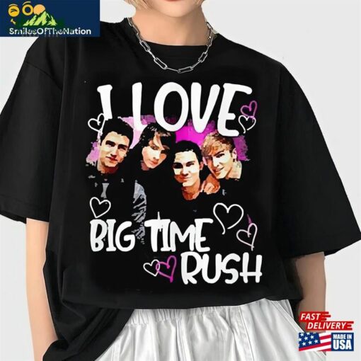 Big Time Rush Shirt I Love Band Can T Get Enough Tour Pop Music 2023 Unisex Classic