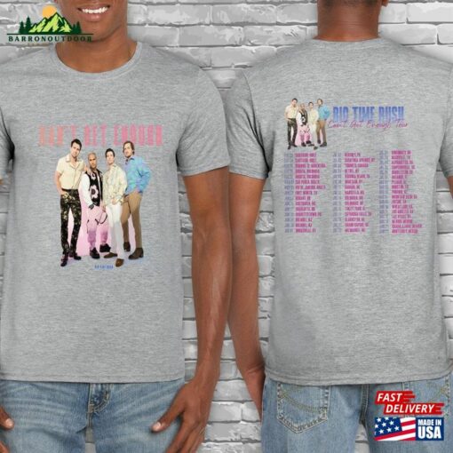 Big Time Rush T-Shirt Ant Get Enough Tour Shirt 2 Side Classic