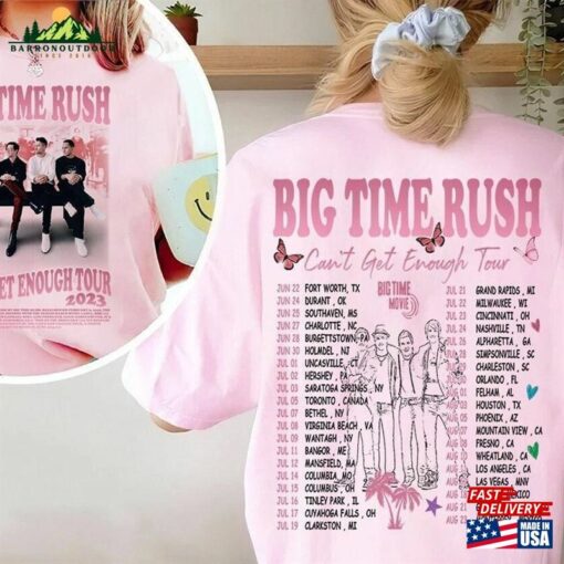 Big Time Rush Tour 2023 Tracklist Shirt Sweatshirt Classic