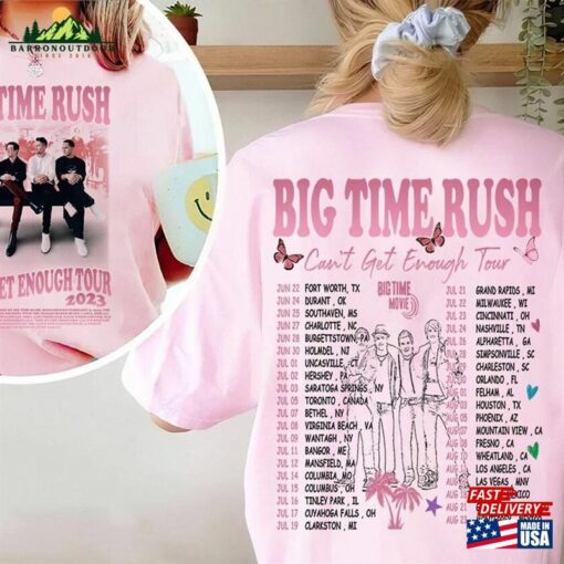 Big Time Rush Tour 2023 Tracklist Shirt T-Shirt Sweatshirt