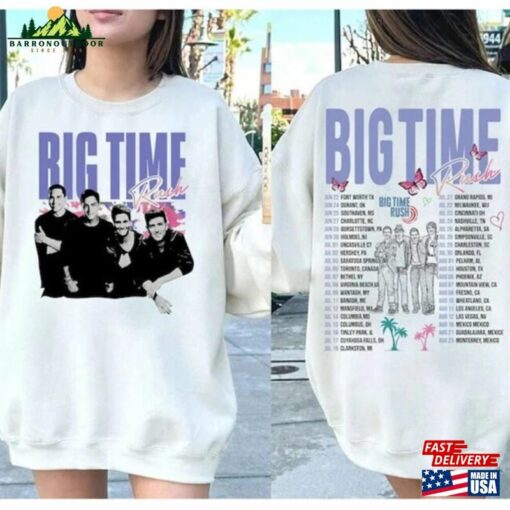 Big Time Rush Tour Shirt Can’T Get Enough 2023 Music Concert Classic Sweatshirt