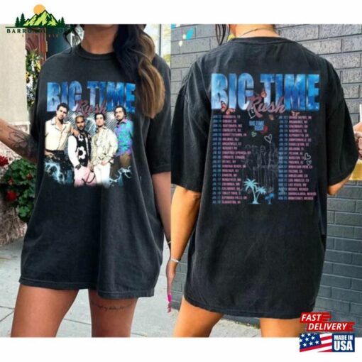 Big Time Rush Tour Shirt Can’T Get Enough 2023 Music Concert T-Shirt Sweatshirt