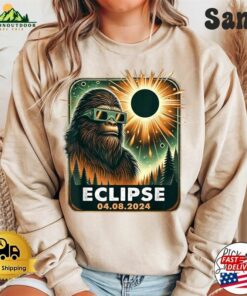 Bigfoot Total Solar Eclipse 2024 Wearing Glasses T-Shirt Tour Shirt Hoodie Bigfoot Total Solar Eclipse 2024 Wearing Glasses T-Shirt Tour Shirt Hoodie