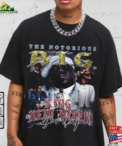 Biggie Rap Shirt Vintaghe 90S Merch The Notorious B I G T-Shirt Tour 2023 Ticket Album Png Sweatshirt Classic
