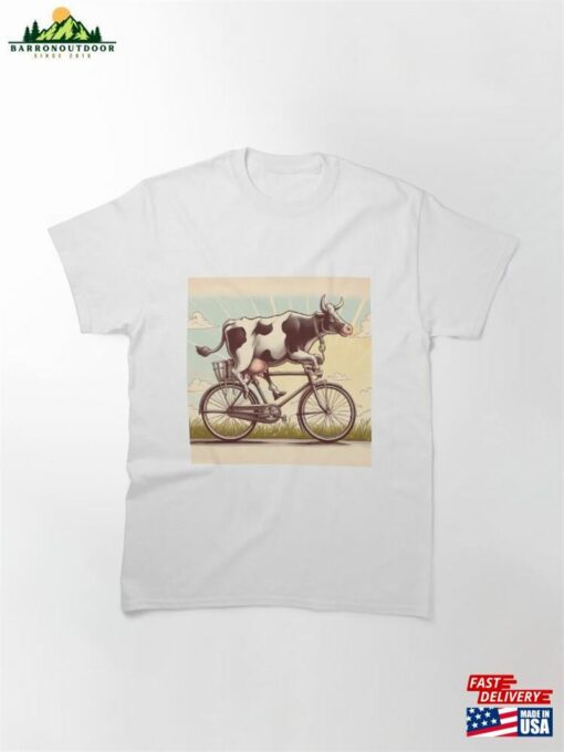 Biking Cow Classic T-Shirt