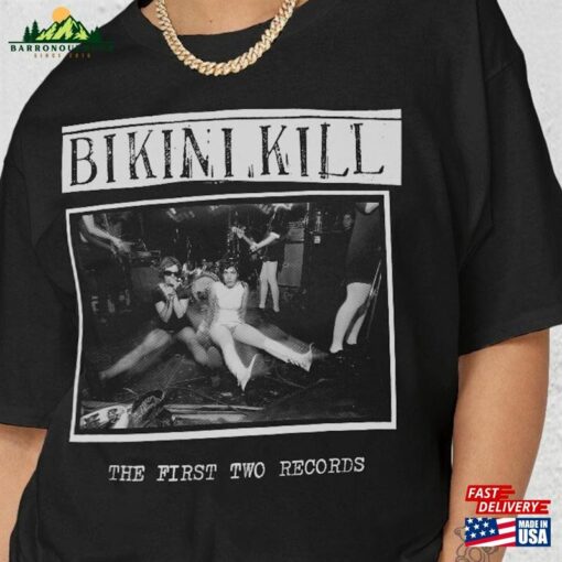 Bikini Kill T-Shirt The First Two Record Punk Rock Shirt Sweatshirt