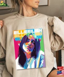 Bilie Eilish Singer Sweatshirt Happier Than Ever Billie Merch T-Shirt Unisex