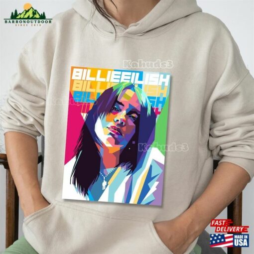 Bilie Eilish Singer Sweatshirt Happier Than Ever Billie Merch T-Shirt Unisex